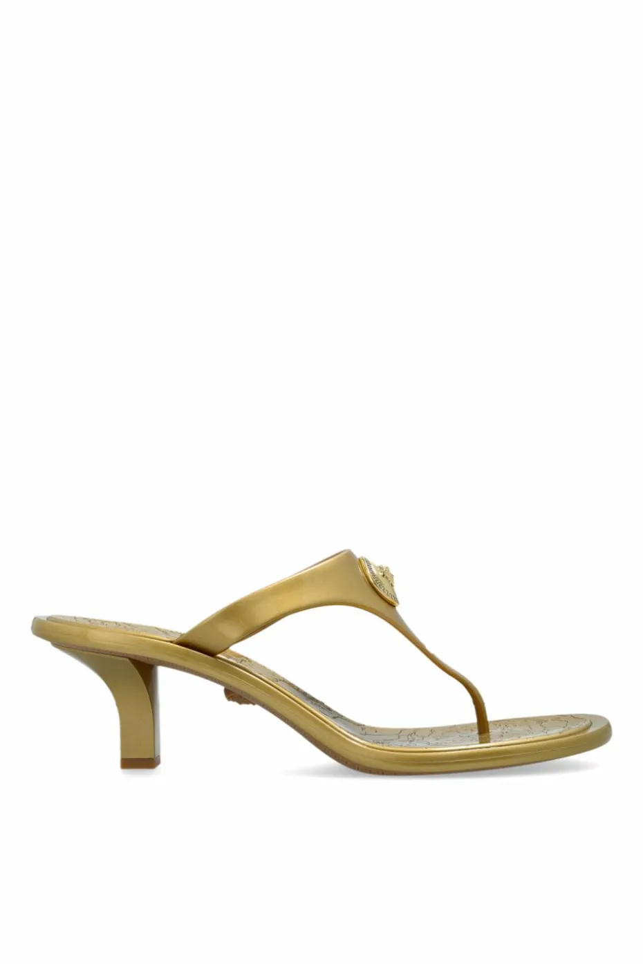 Versace GOLD Heeled flip-flops