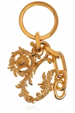 Versace GOLD Keychain with charms