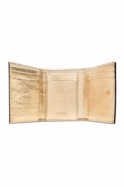 Versace GOLD Leather wallet with logo