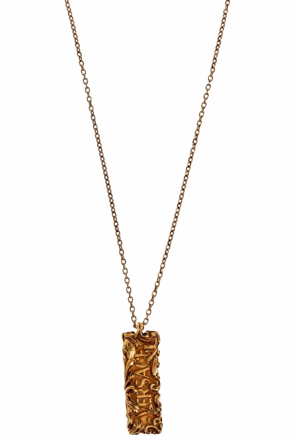 Versace GOLD Necklace with a pendant with logo