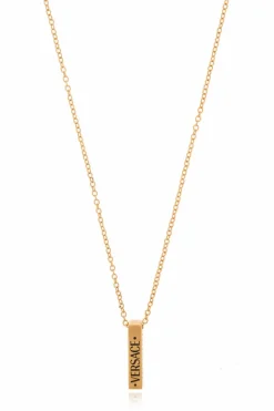 Versace GOLD Necklace with a pendant with logo