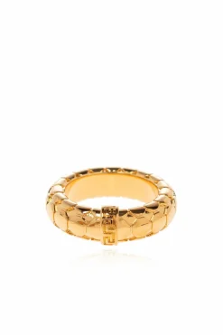 Versace GOLD Ring with characteristic Greek pattern