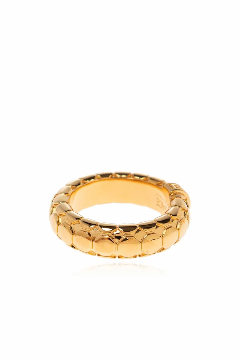 Versace GOLD Ring with characteristic Greek pattern