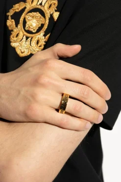 Versace GOLD Ring with engraved logo