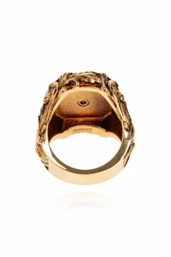 Versace GOLD Ring with Medusa head motif