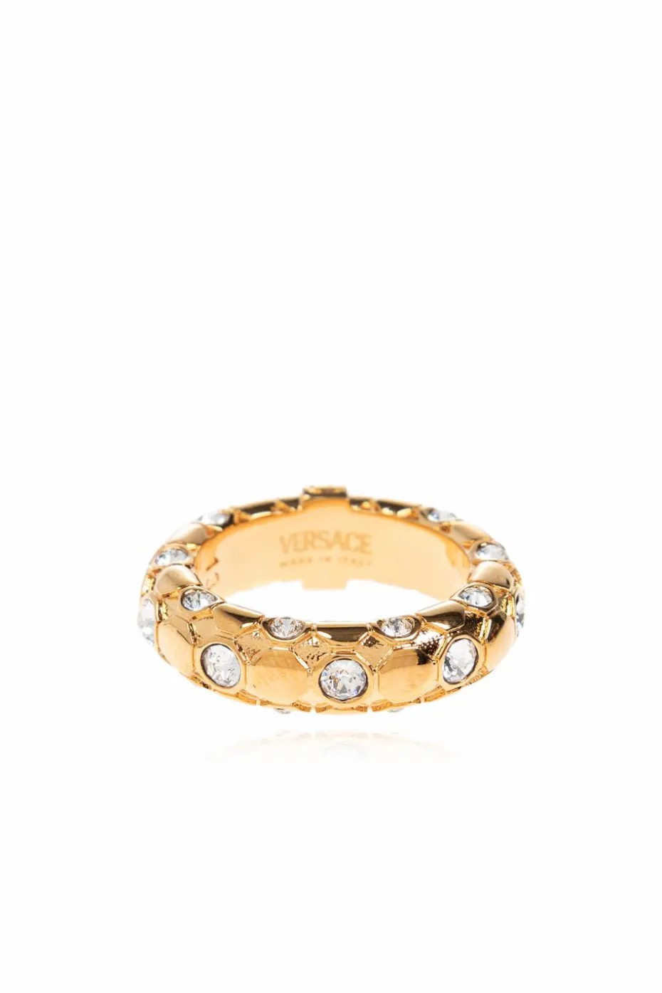 Versace GOLD Ring with shimmering crystals