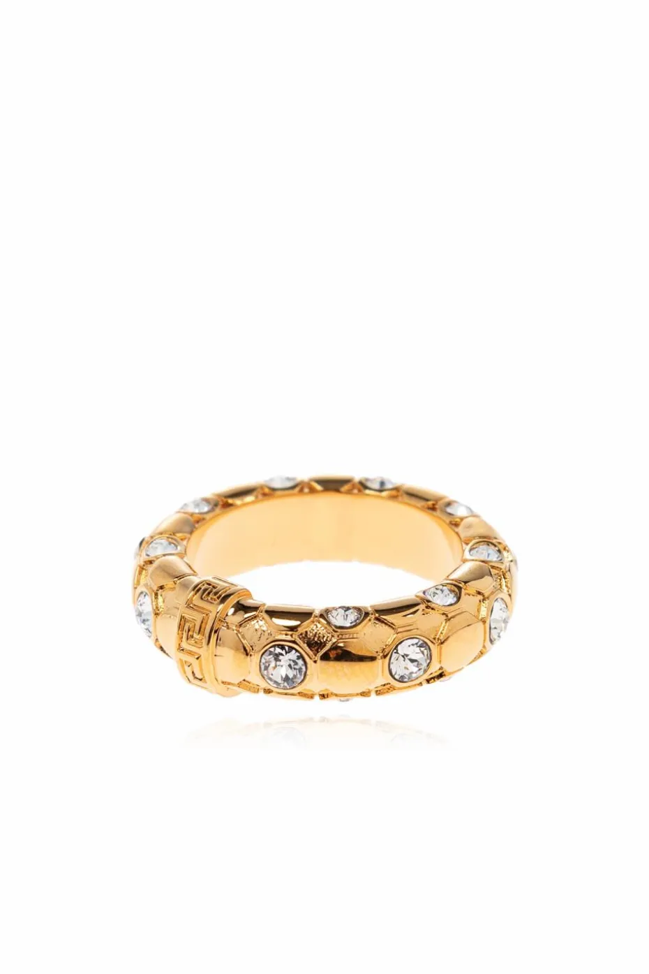 Versace GOLD Ring with shimmering crystals