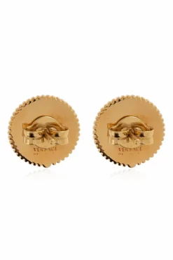 Versace GOLD Round earrings with charms