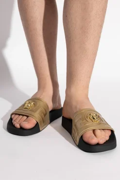 Versace GOLD Rubber flip-flops