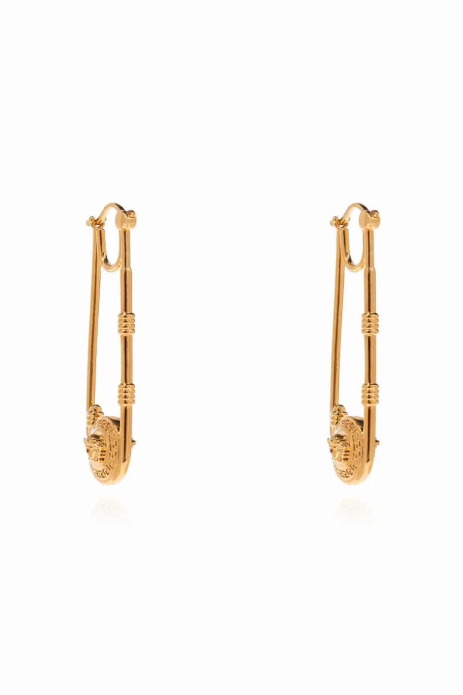 Versace GOLD Safety pin-shaped earrings