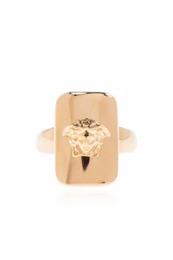 Versace GOLD Signet ring with Medusa head