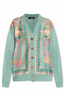 Versace GREEN Cardigan made of mixed materials