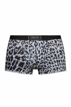Versace GREY Animal print boxer briefs