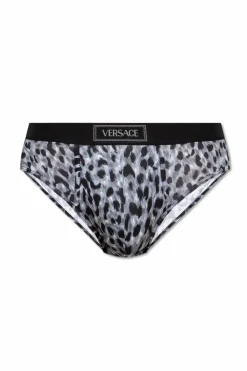 Versace GREY Animal print briefs