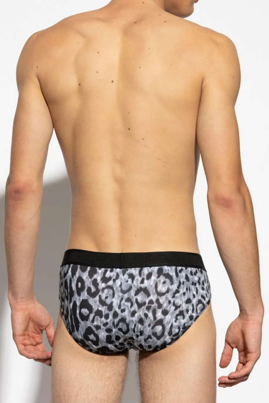 Versace GREY Animal print briefs