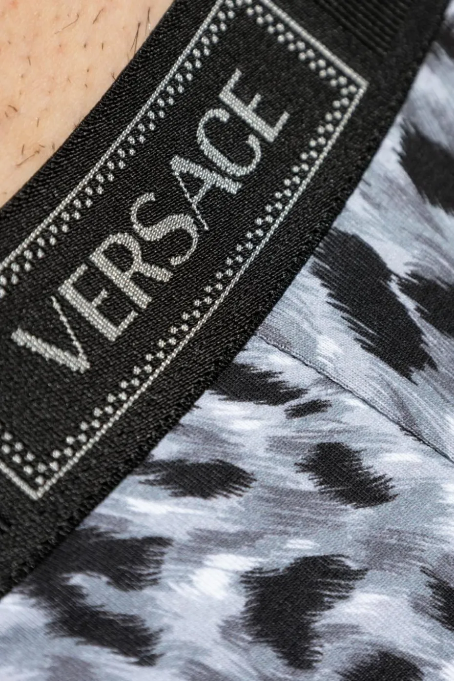 Versace GREY Animal print briefs