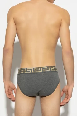 Versace GREY Logo briefs