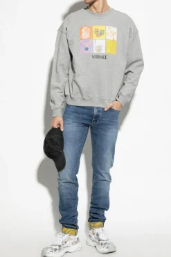 Versace GREY Printed sweatshirt