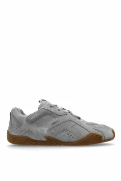 Versace GREY Suede sports shoes