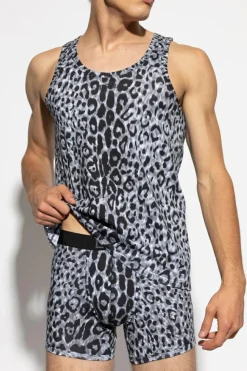 Versace GREY Top with animal motif