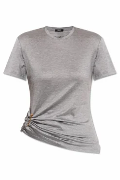 Versace GREY Top with decorative safety pin