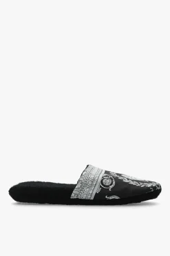 Versace Home BLACK Baroque slides