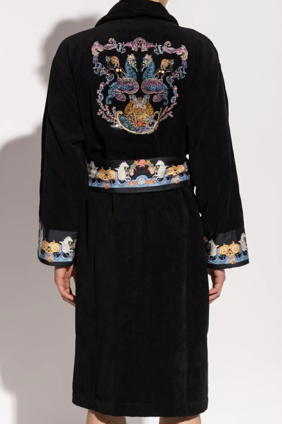 Versace Home BLACK Bathrobe with belt