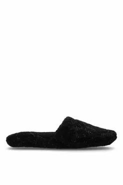 Versace Home BLACK Cotton slippers