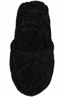 Versace Home BLACK Cotton slippers
