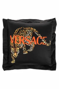 Versace Home BLACK Cushion with logo