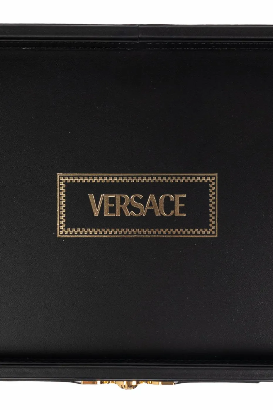 Versace Home BLACK Leather tray