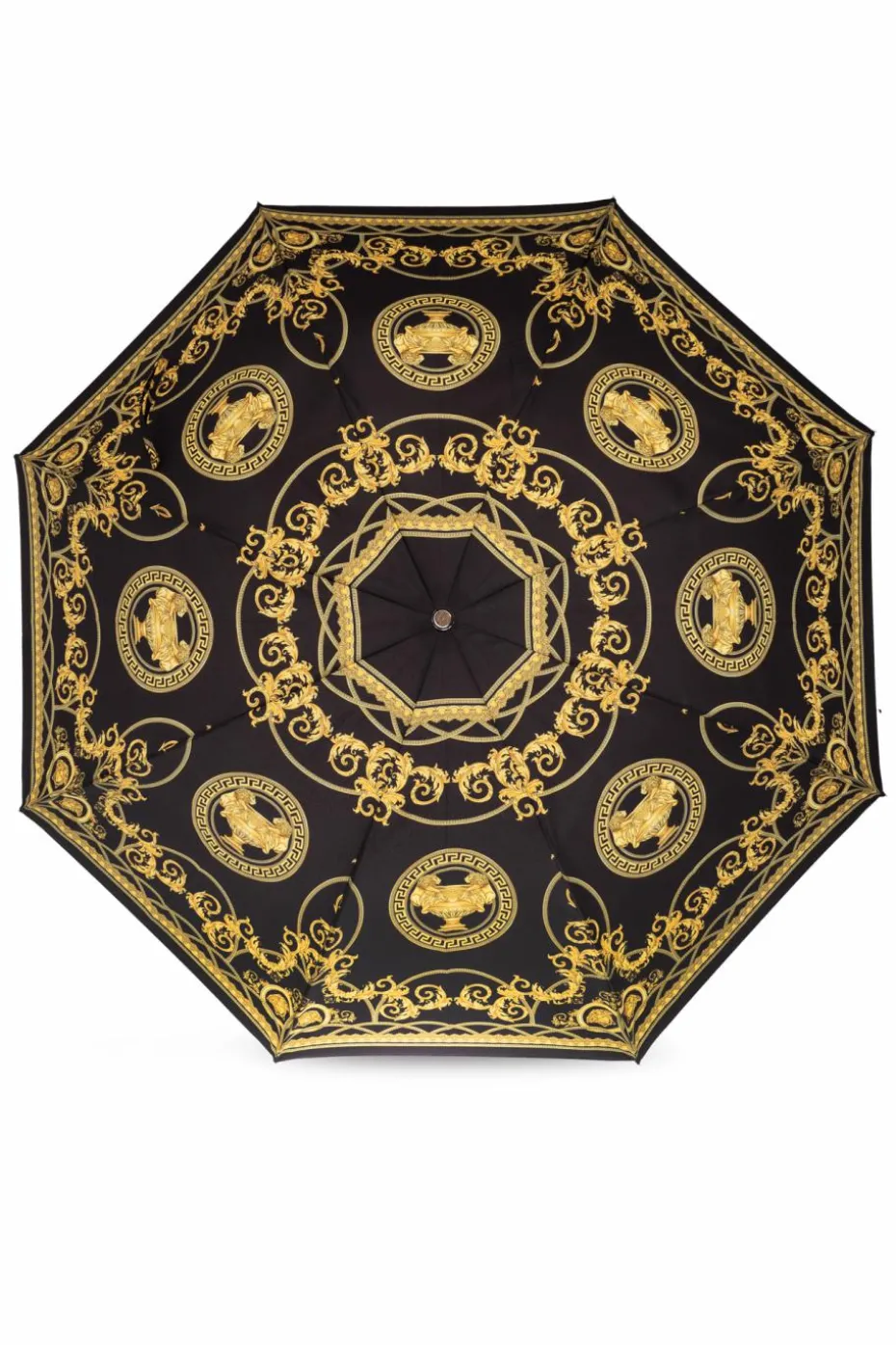 Versace Home BLACK Parasol with print `La Coupe Des Dieux`