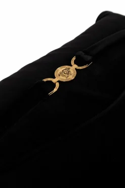 Versace Home BLACK Pillow with an application in the shape of a Medusa's head