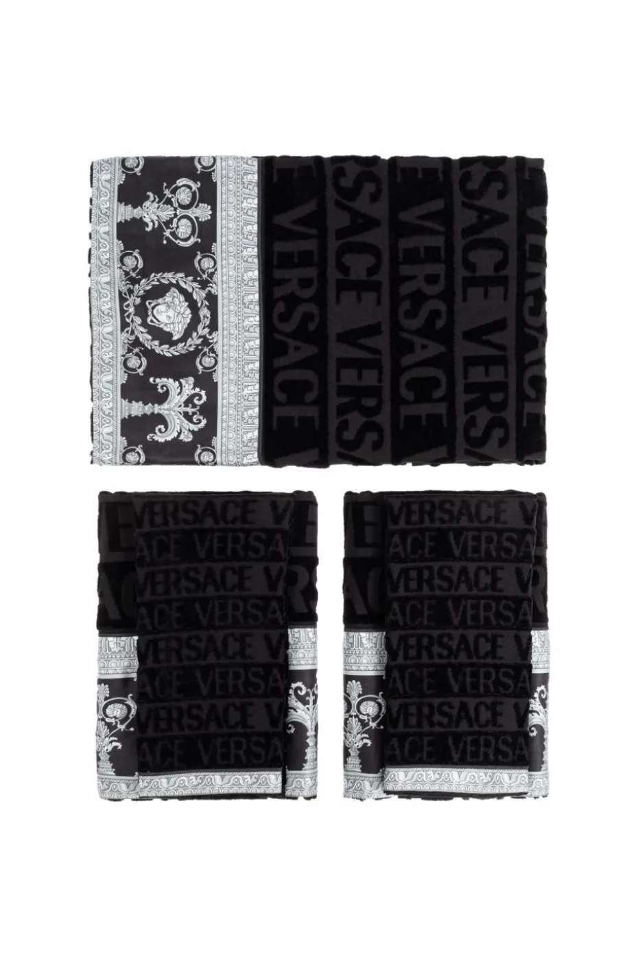 Versace Home BLACK Set of five towels
