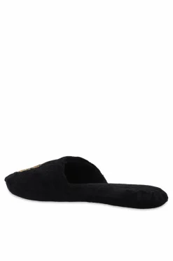 Versace Home BLACK Slippers with Medusa