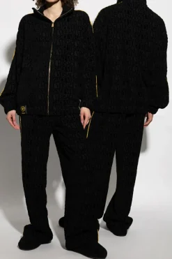Versace Home BLACK Sweatshirt with logo
