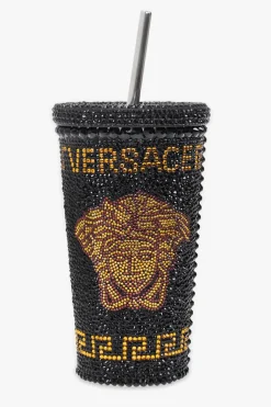 Versace Home BLACK Travel mug with Medusa