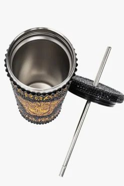 Versace Home BLACK Travel mug with Medusa