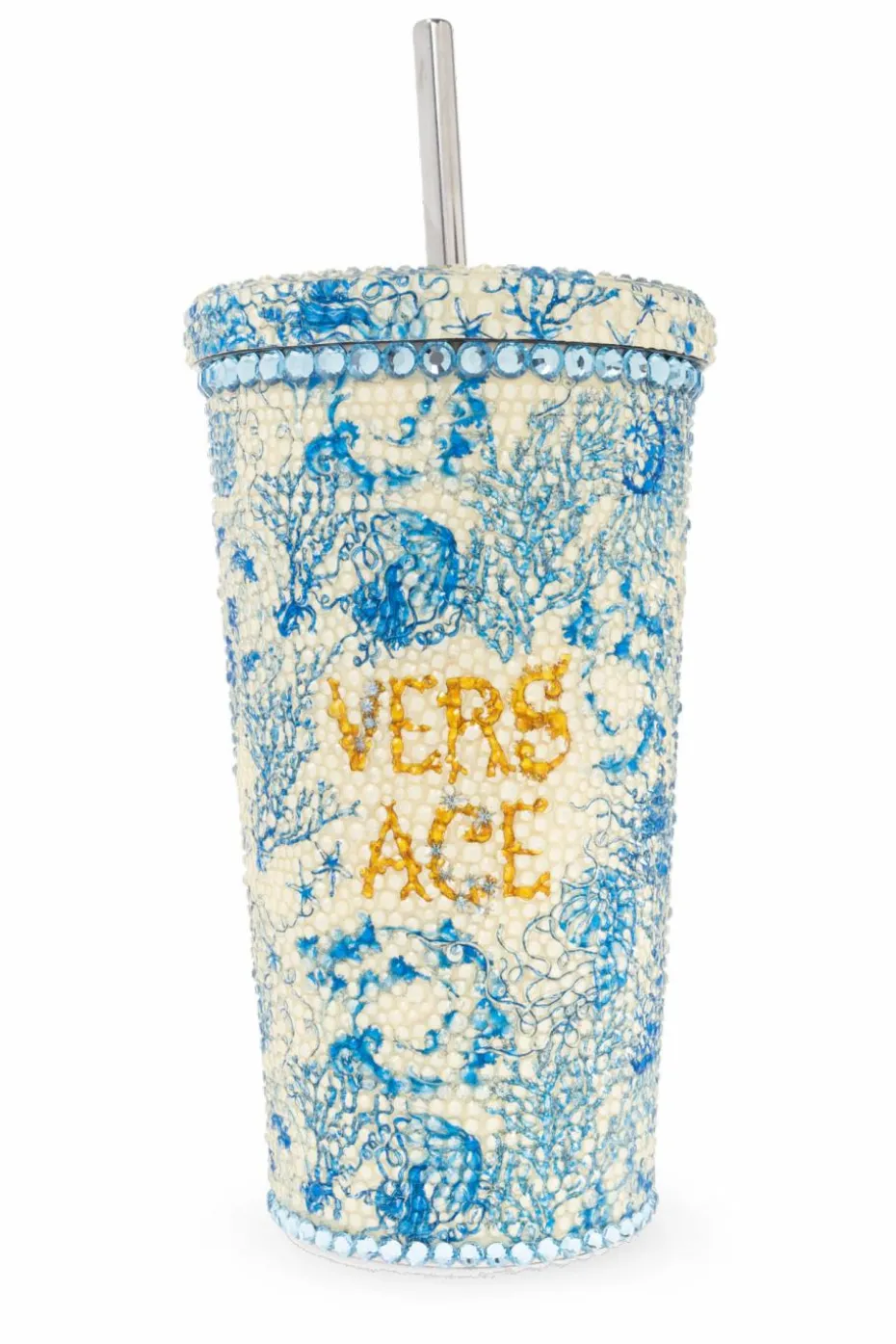 Versace Home BLUE Thermal cup with straw