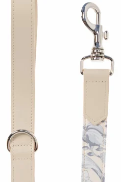 Versace Home cream Dog leash with Barocco print