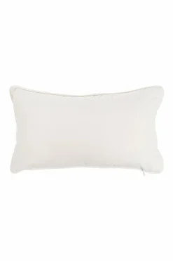 Versace Home cream Pillow with an appliqué in the shape of a 