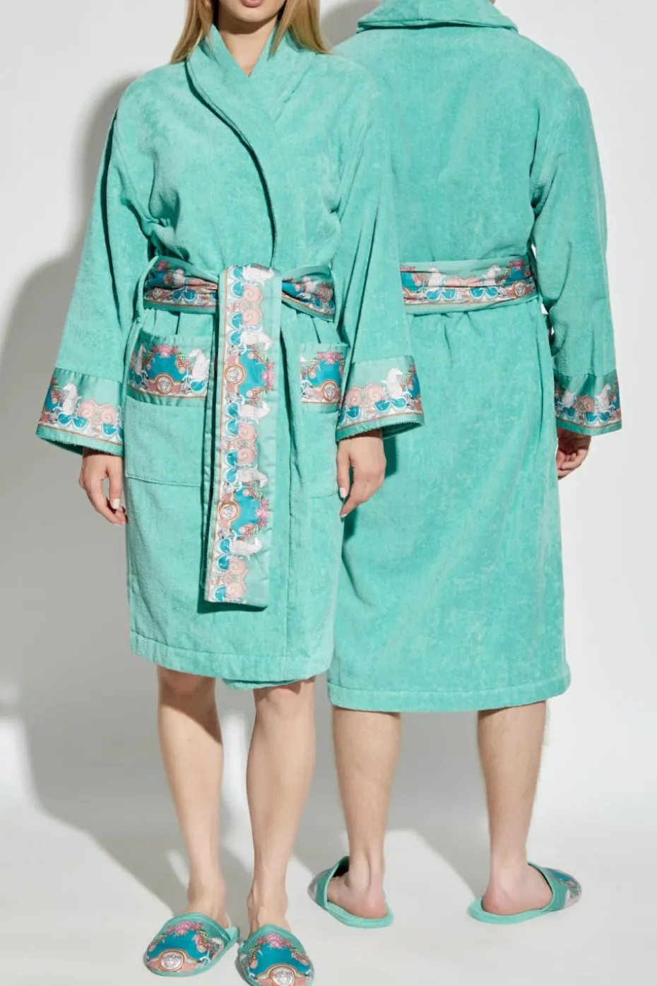Versace Home GREEN Bathrobe with belt