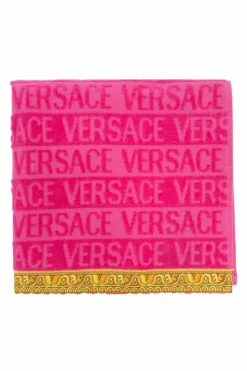 Versace Home PINK Towel with logo