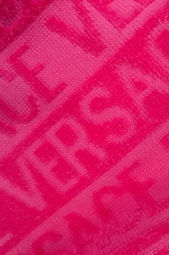 Versace Home PINK Towel with logo