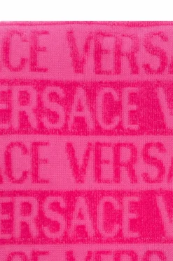 Versace Home PINK Towel with logo