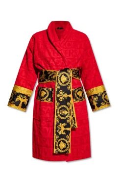 Versace Home RED Robe with logo
