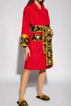Versace Home RED Robe with logo