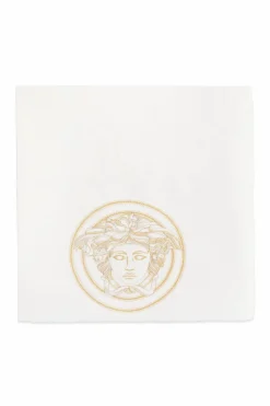 Versace Home WHITE Bath towel with "Medusa" head