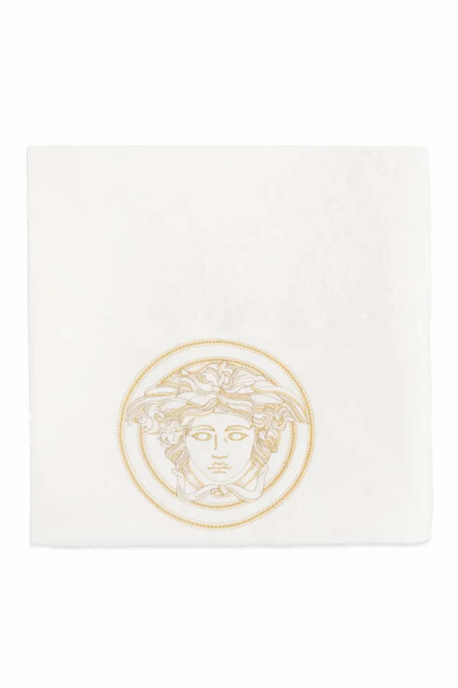 Versace Home WHITE Bath towel with "Medusa" head