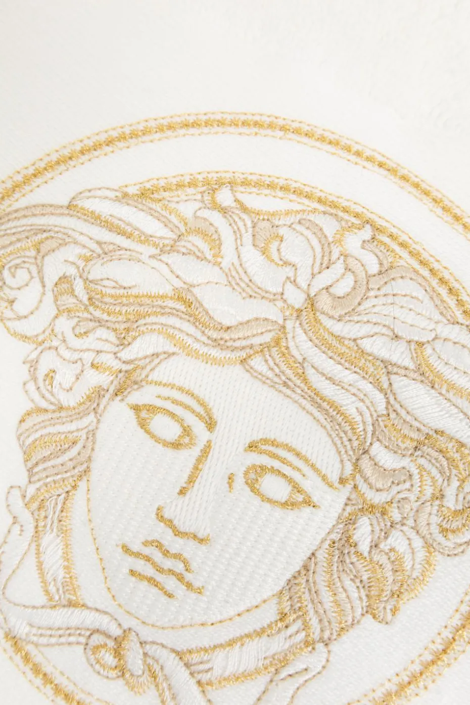 Versace Home WHITE Bath towel with "Medusa" head